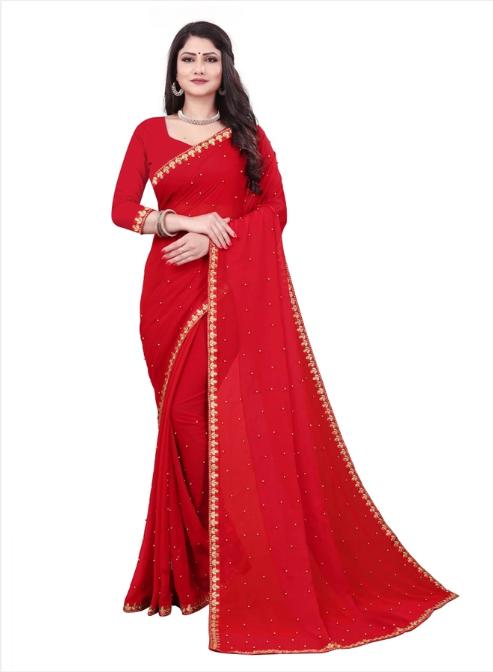 Women's Red Saree