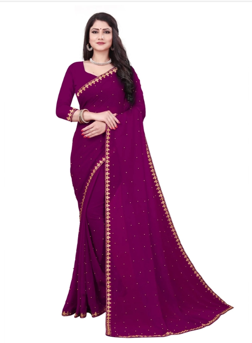 Women's Purple Saree