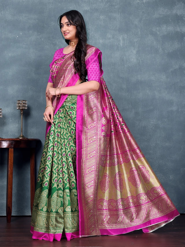 Peach Printed Georgette Saree for Everyday Wear