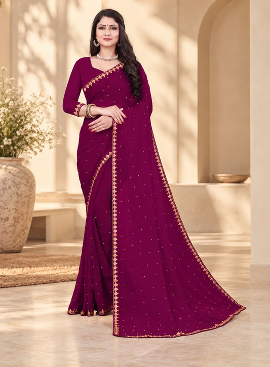 Women's Purple Saree